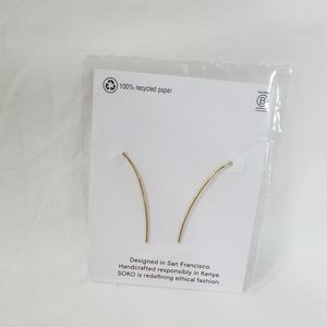 SoKo Handcrafted Gold Earrings